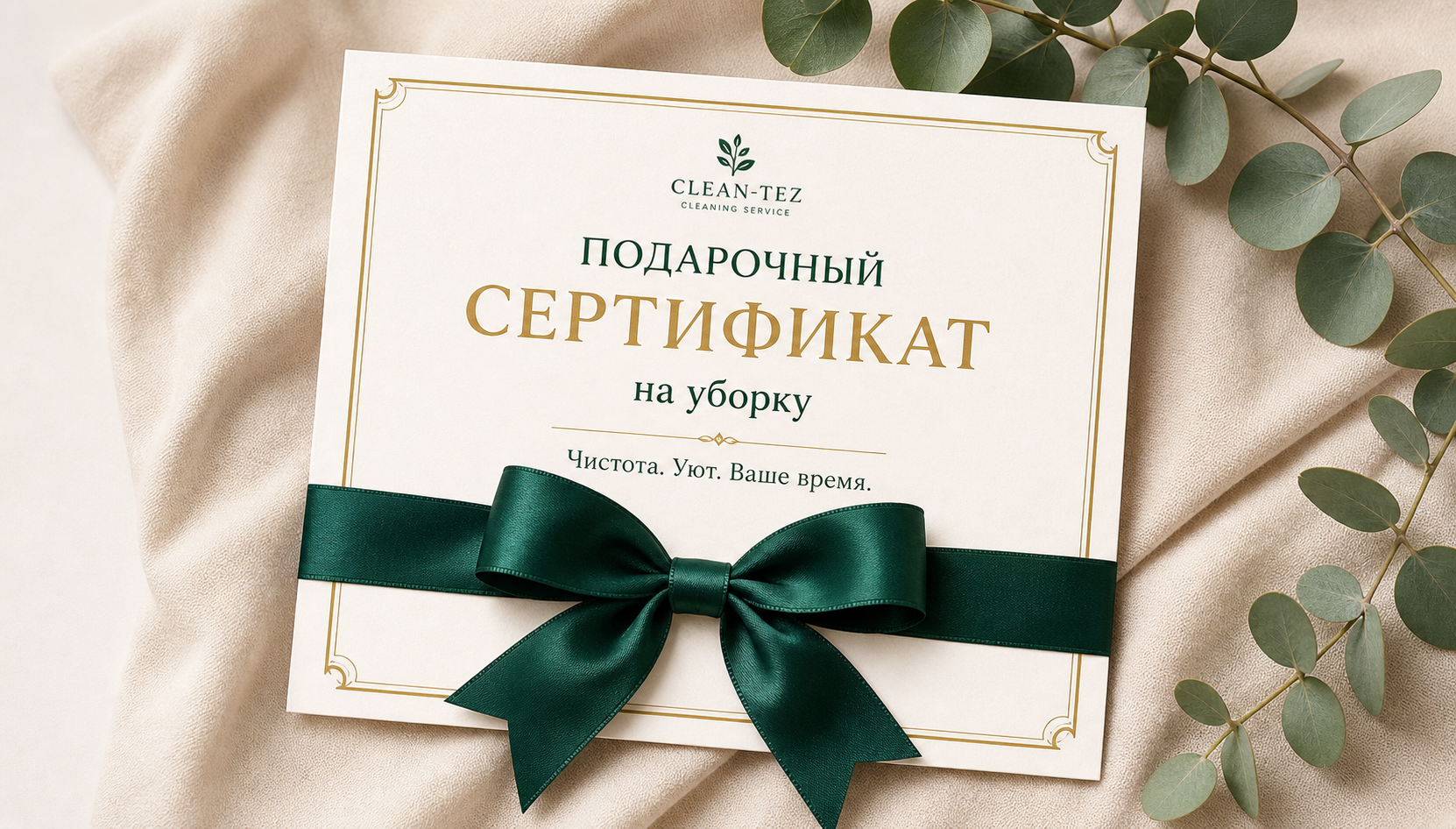 Подарочный сертификат Clean-Tez